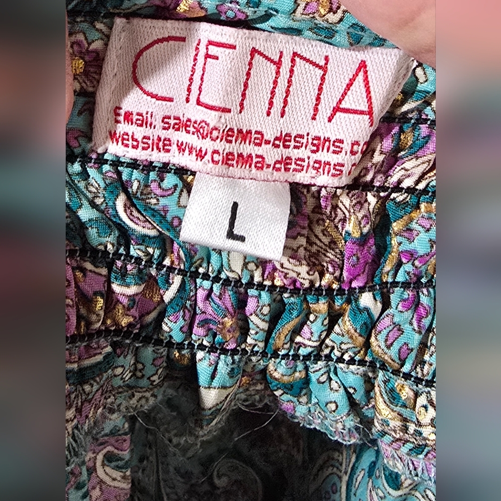 Cienna Colorful Paisley Boho Maxi Skirt - Picture 8 of 11